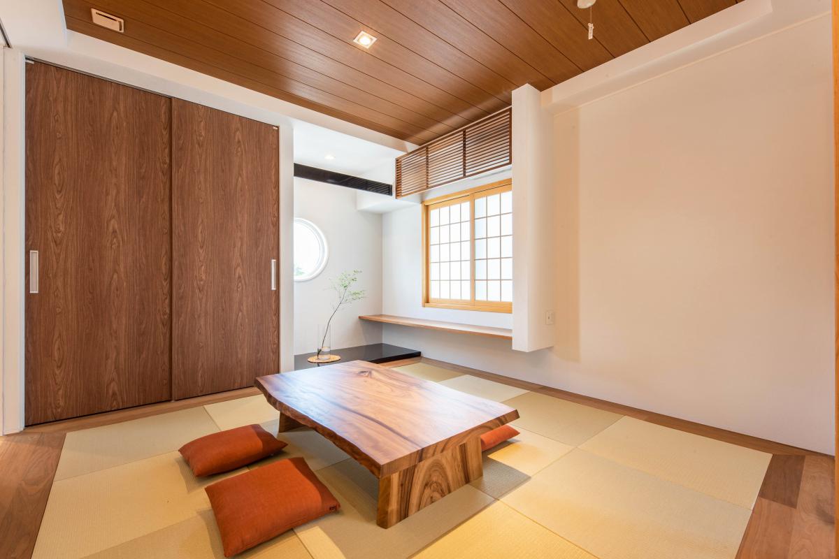 日本の伝統的な和の空間を現代的にアレンジし、ナチュラルな家の雰囲気にも馴染む和室。